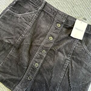 Forever 21 Womens Burgundy Red Corduroy Skirt Size L